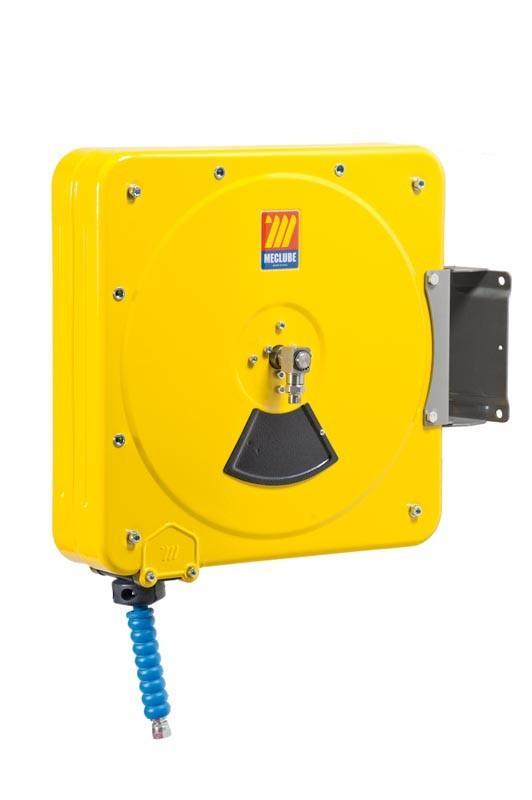 075-4504-310 - Closed hose reel varnished swivelling for water 150°C 200 bar Mod. CS-500 with synthetic rubber hoses no trace blue 1SC 10M 3/8"