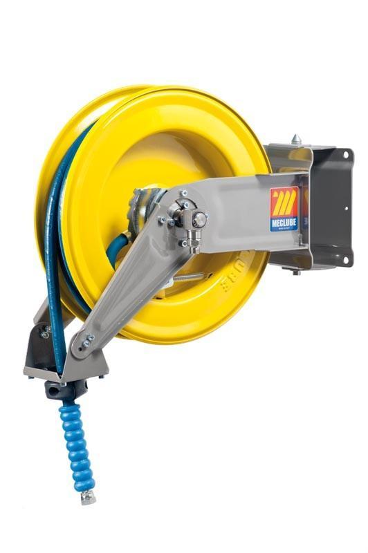 071-1205-215 - Automatic hose reel varnished swivelling for water 150°C 400 bar Mod. S-400 with hose 15M 5/16"