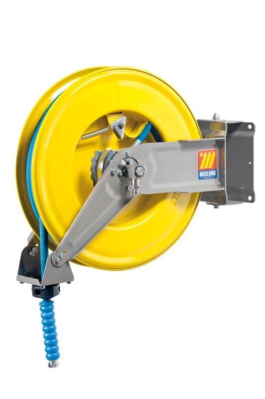 071-1305-318 - Automatic hose reel varnished swivelling for water 150°C 400 bar Mod. S-460 with hose 18M 3/8"