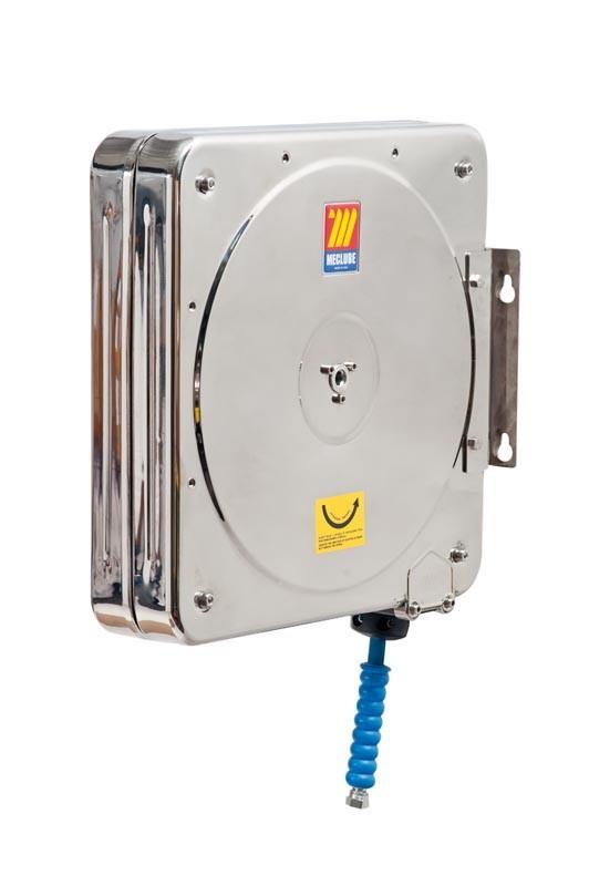 074-5504-215 - Closed hose reel stainless AISI 304 swivelling for water 150°C 200 bar Mod. CFX-500 with hose 15M 5/16"