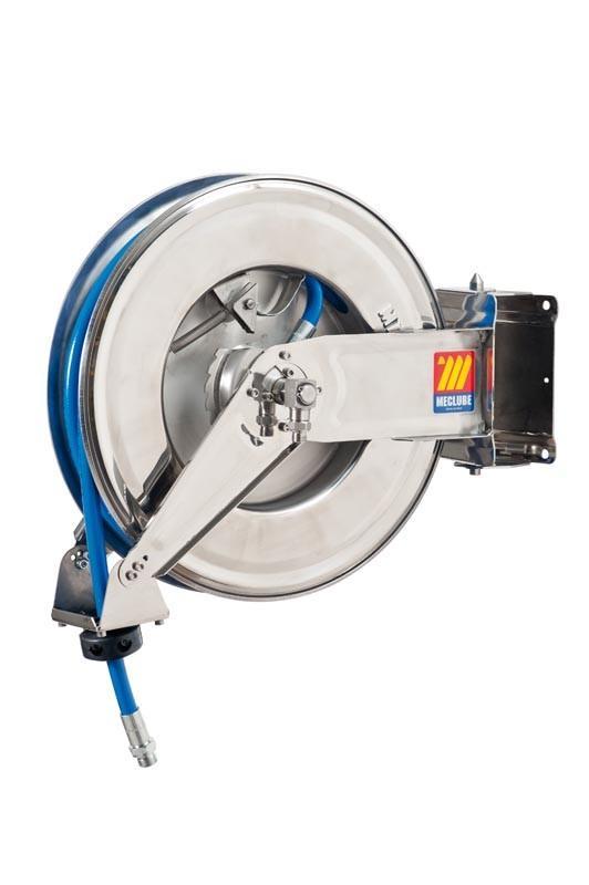 071-2301-415 - Stainless steel automatic hose reel AISI 304 swivelling for air-water 20 bar Mod. SX-460 with hose 15M 13x19