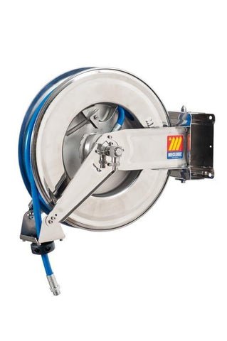 071-2301-415 - Stainless steel automatic hose reel AISI 304 swivelling for air-water 20 bar Mod. SX-460 with hose 15M 13x19
