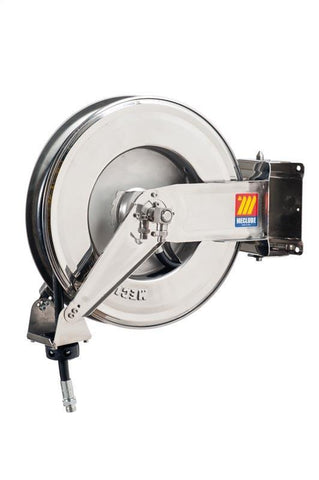 071-2302-415 - Stainless steel automatic hose reel AISI 304 swivelling for air-water 20 bar Mod. SX-460 with hose 15M 1/2"