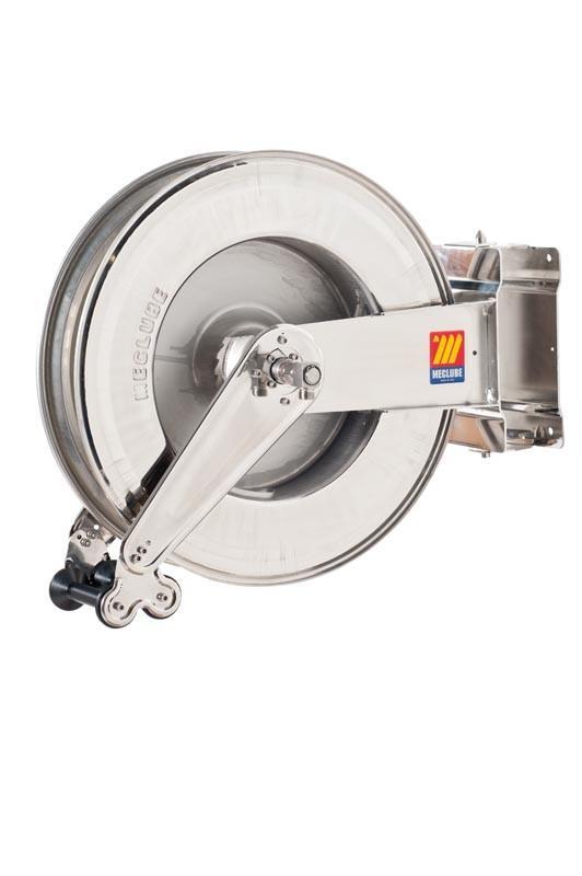 071-2408-600 - Stainless steel automatic hose reel AISI 304 swivelling for diesel 10 bar Mod. SX550 95 l/min without hose