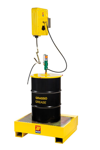 013-1932-010 - Wall-fixing grease set suitable for barrels 180-220 kg