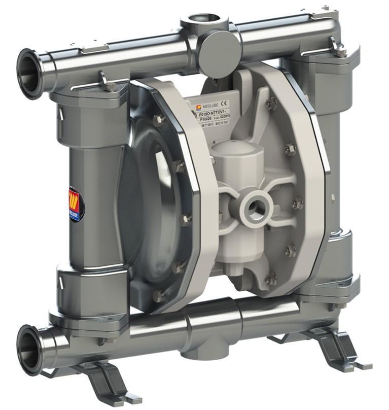 028-F170-AB2 - air operated double diaphragm pumps Mod.FOOD SS170 in stainless steel SS AISI 316 balls in ptfe