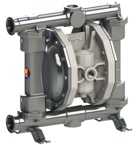 028-F170-AB2 - air operated double diaphragm pumps Mod.FOOD SS170 in stainless steel SS AISI 316 balls in ptfe