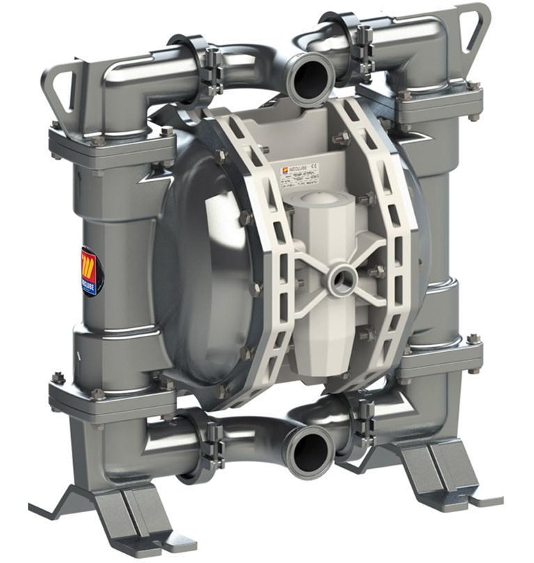 028-F550-EF1 - air operated double diaphragm pumps Mod.FOOD SS550 in stainless steel SS AISI 316 balls in SS AISI 316