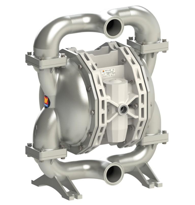 028-F700-EF1 - air operated double diaphragm pumps Mod.FOOD SS700 in stainless steel SS AISI 316 balls in SS AISI 316