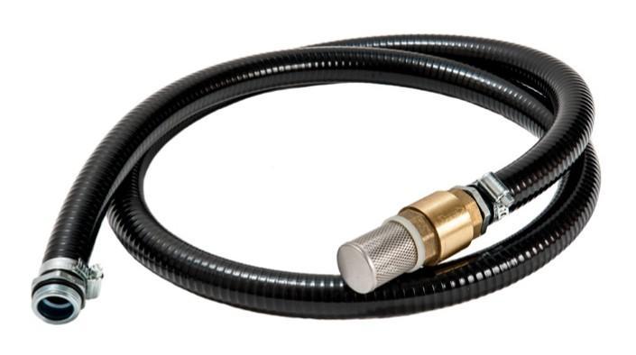 095-5450-020 - Aspiration kit with PVC hose with valve + filter L. 2m